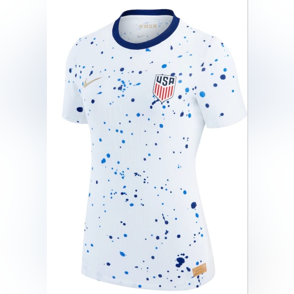 Nike USA Women's Soccer Jersey - Blue and White